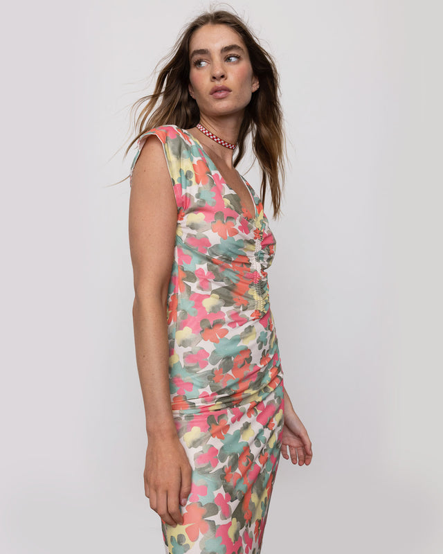 Summery Copenhagen EMILIE MIDI DRESS IN FLOWER