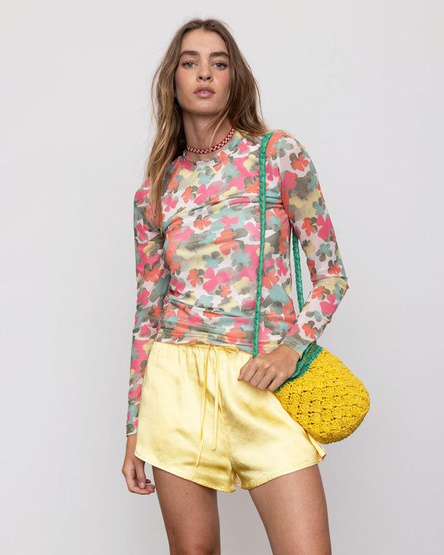 summery copenhagen EMILIE O NECK TOP IN FLOWER