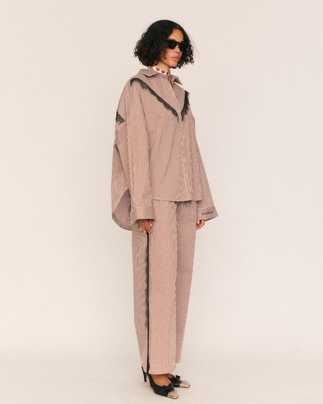 Summery Copenhagen Frida Lace Pant In Brown