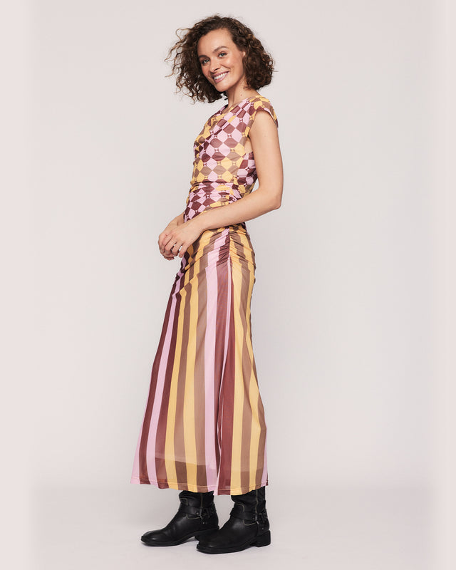 Summery Copenhagen IKE DRESS IN BARN RED