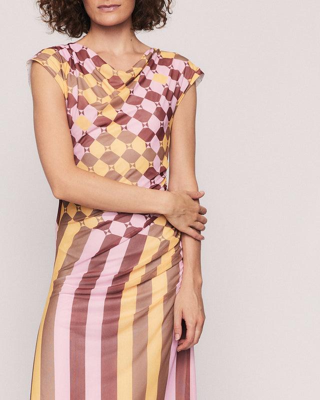 Summery Copenhagen IKE DRESS IN BARN RED