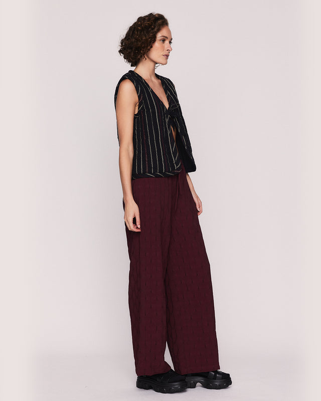 Summery Copenhagen KAREN LOUNGE PANT IN PLUM
