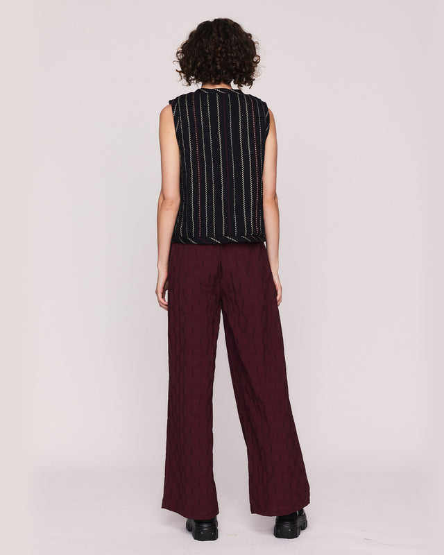 Summery Copenhagen KAREN LOUNGE PANT IN PLUM