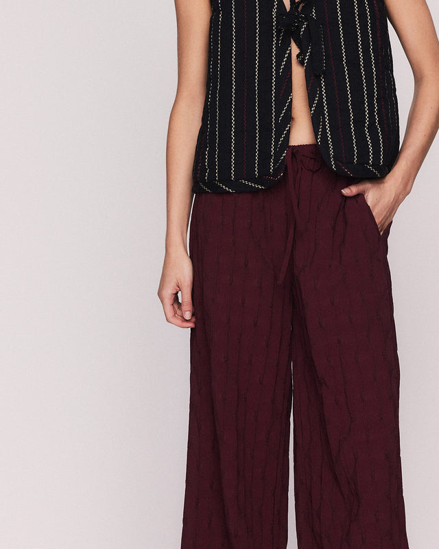 Summery Copenhagen KAREN LOUNGE PANT IN PLUM