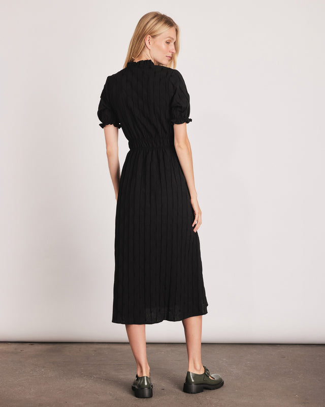 Summery Copenhagen KAREN MIDI DRESS IN BLACK