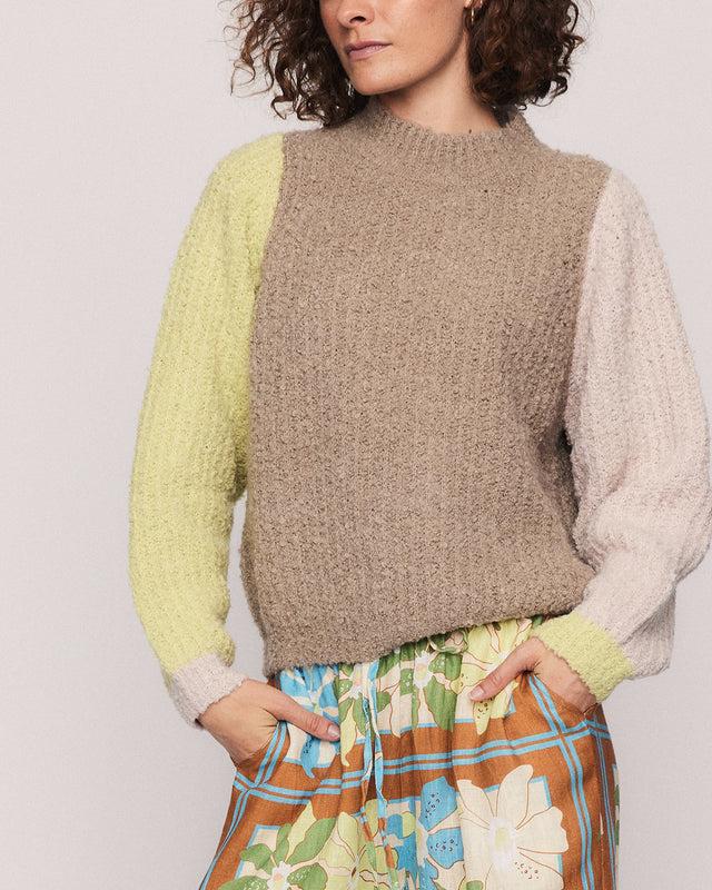 Summery Copenhagen KHOLE O-NECK IN TAUPE