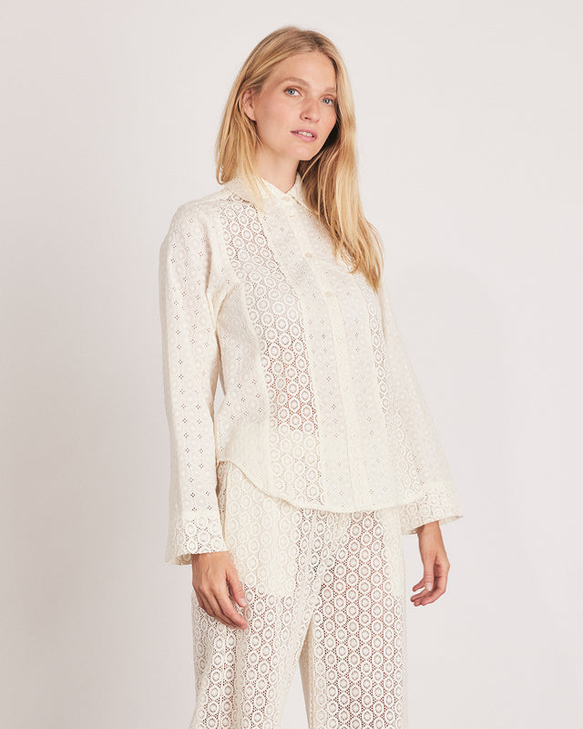 Summery Copenhagen LISA SHIRT IN BUTTERMILK