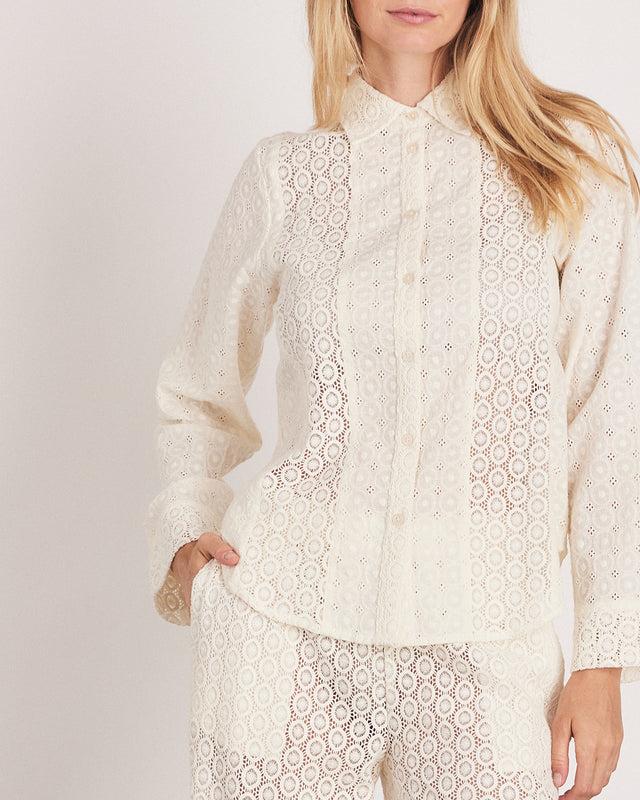 Summery Copenhagen LISA SHIRT IN BUTTERMILK