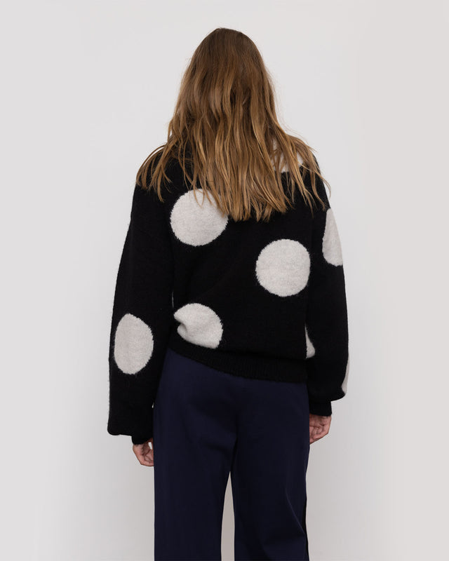 Summery Copenhagen MARIE DOT SWEATER IN SPOT