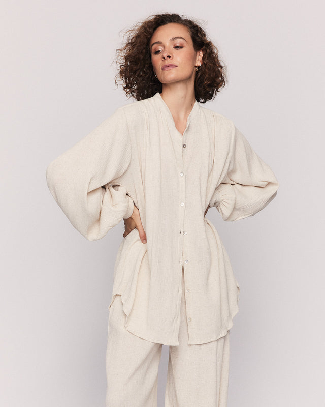 summery copenhagen OCEANE SHIRT IN OAT