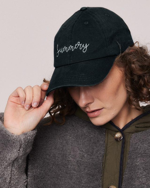 Summery Copenhagen SMOKE LOGO CAP IN BLACK