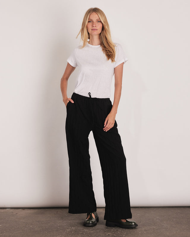 summery copenhagen TARA PANTS IN BLACK