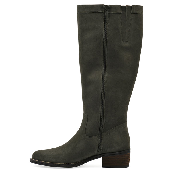 Summit By White Mountain Altitude Tall Boot - Army Suede