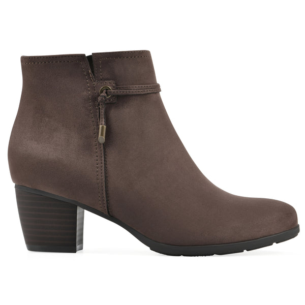 Summit By White Mountain Angelo Bootie - Dark Brown Fabric