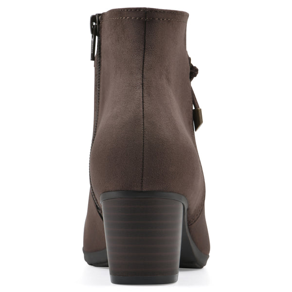 Summit By White Mountain Angelo Bootie - Dark Brown Fabric