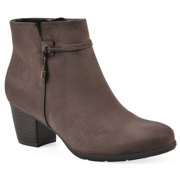summit by white mountain Angelo Bootie - Dark Brown Fabric