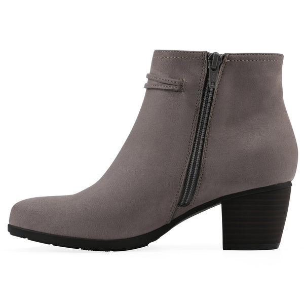 Summit By White Mountain Angelo Bootie - Taupe Fabric