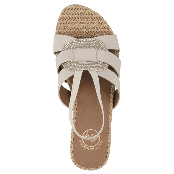 Summit By White Mountain Atavi Wedge Sandal - Eggshell