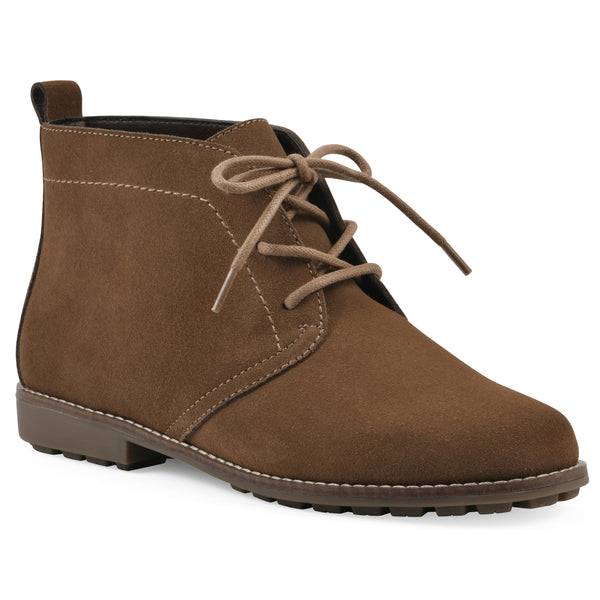 summit by white mountain Auburn Bootie - New Chestnut Suede