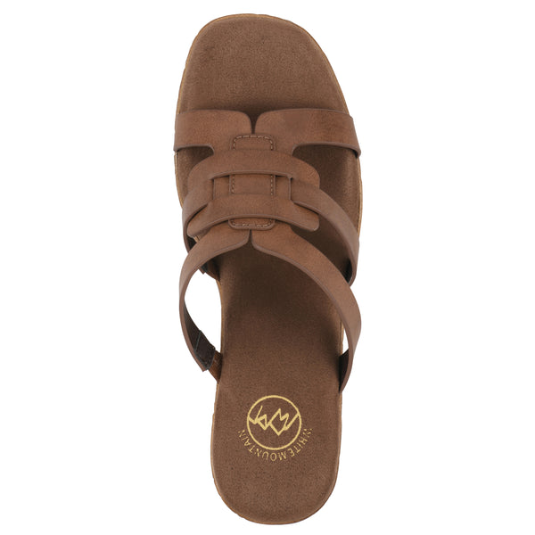 Summit By White Mountain Barillo Heel - Dark Tan Faux Leather