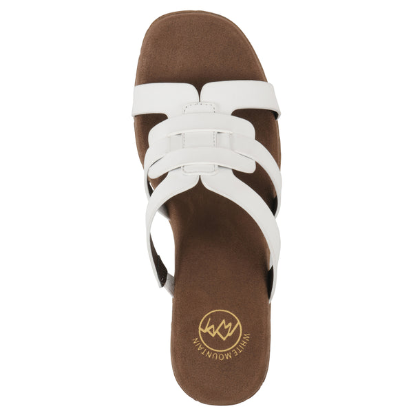 Summit By White Mountain Barillo Heel - White Faux Leather