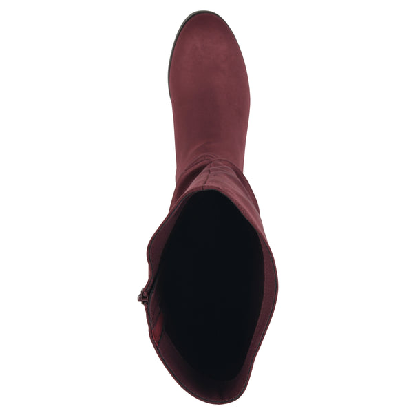 Summit By White Mountain Barnes Tall Boot - Burgundy Fabric