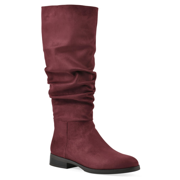 summit by white mountain Barnes Tall Boot - Burgundy Fabric