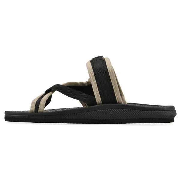 Summit By White Mountain Basket Recovery Sandal - Black Fabric