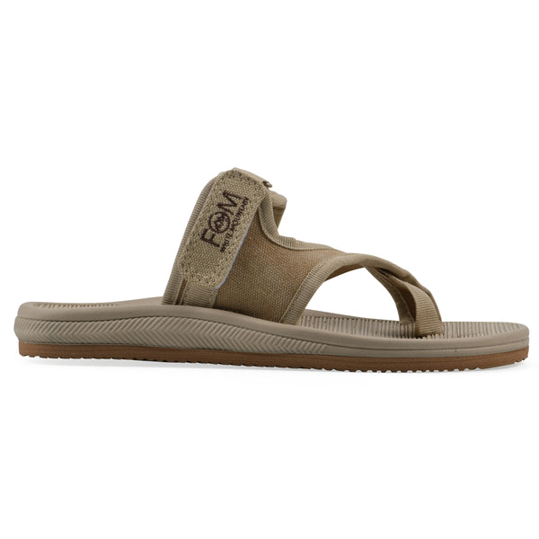 Summit By White Mountain Basket Recovery Sandal - Khaki And Sandalwood Fabric
