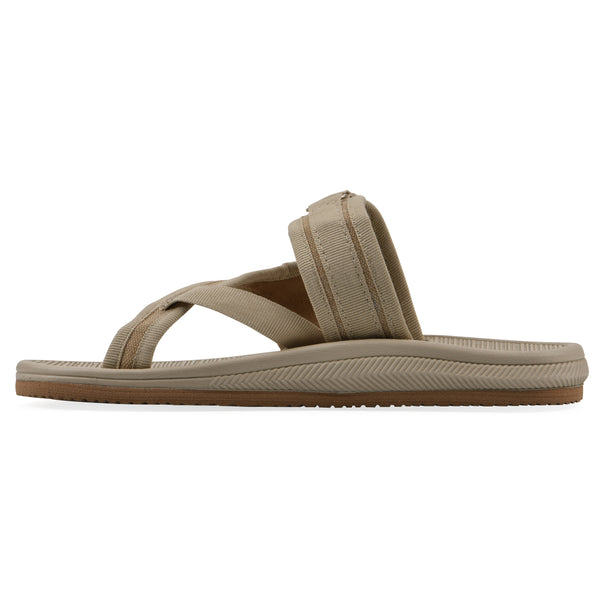 Summit By White Mountain Basket Recovery Sandal - Khaki And Sandalwood Fabric