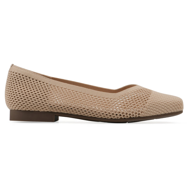 Summit By White Mountain Beslee Ballet Flat - Natural Fabric