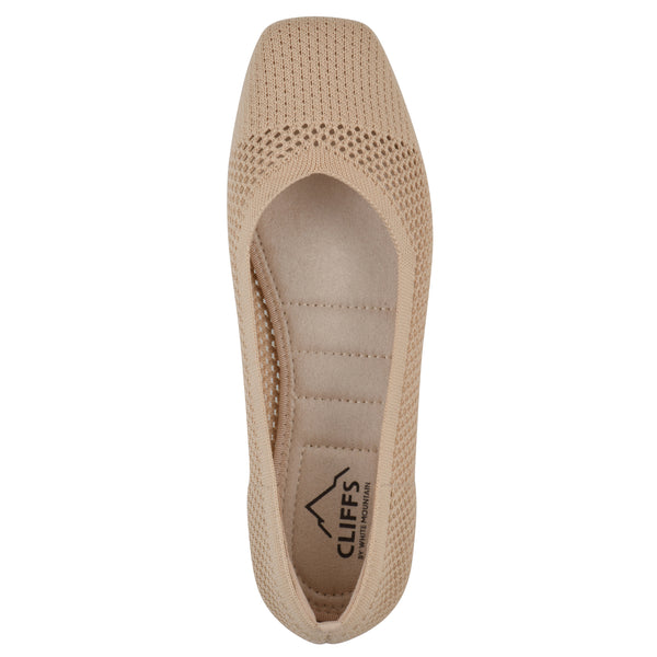 Summit By White Mountain Beslee Ballet Flat - Natural Fabric