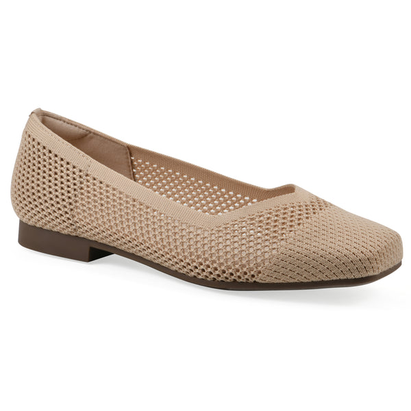summit by white mountain Beslee Ballet Flat - Natural Fabric