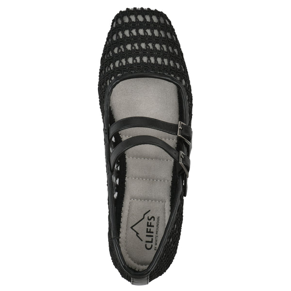 Summit By White Mountain Besnik Ballet Flat - Black Fabric