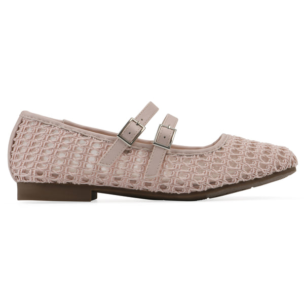 Summit By White Mountain Besnik Ballet Flat - Light Pink Fabric