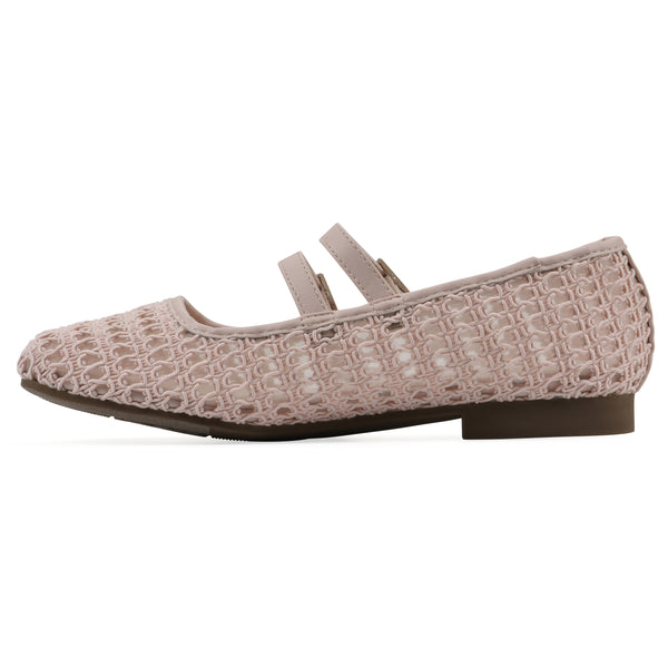 Summit By White Mountain Besnik Ballet Flat - Light Pink Fabric