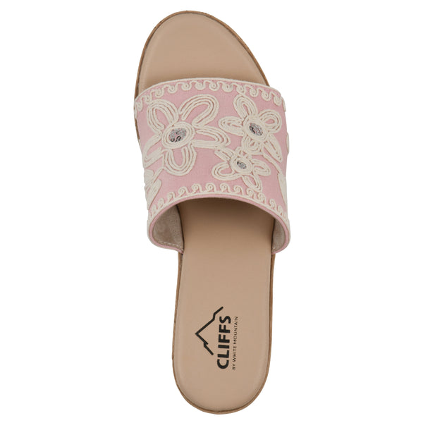 Summit By White Mountain Biancia Heeled Sandal - Light Pink Fabric
