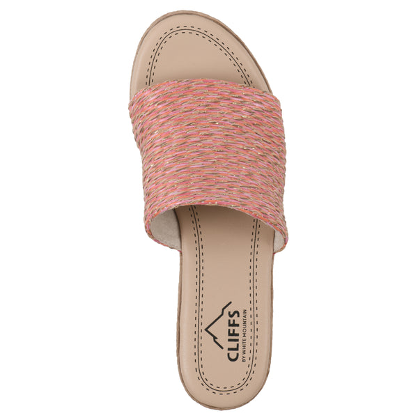 Summit By White Mountain Biancia Heeled Sandal - Mango Multi Metallic Fabric