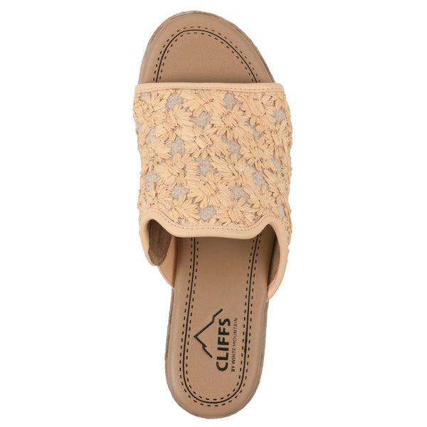 Summit By White Mountain Bizzie Heeled Sandal - Mustard Fabric