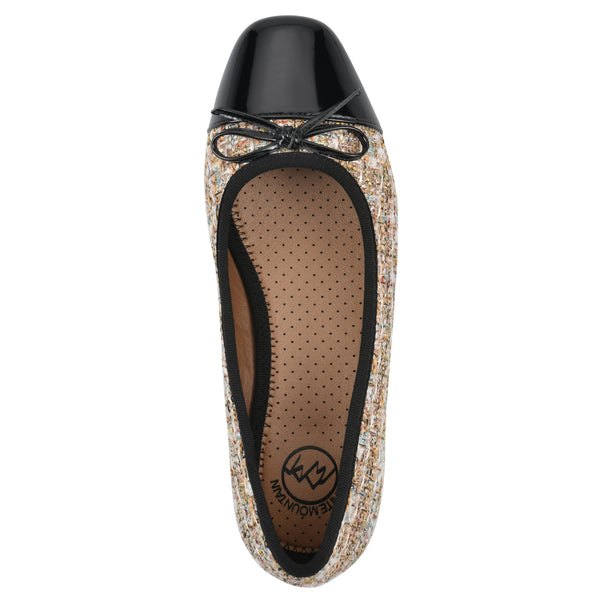 Summit By White Mountain Bocci Flat - Beige Boucle Fabric