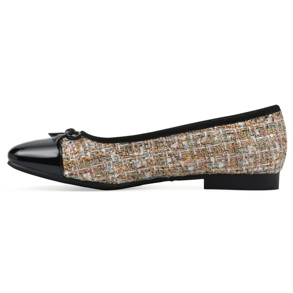 Summit By White Mountain Bocci Flat - Beige Boucle Fabric