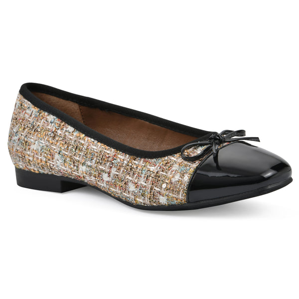 summit by white mountain Bocci Flat - Beige Boucle Fabric