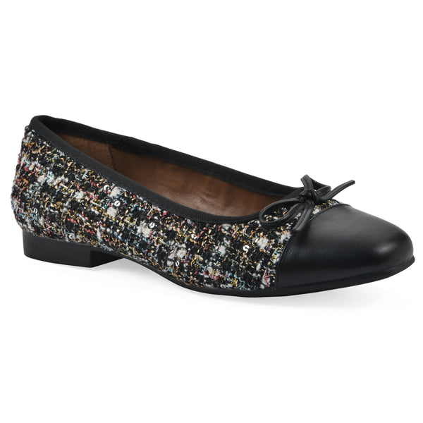 summit by white mountain Bocci Flat - Black Boucle Fabric