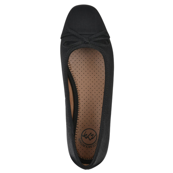 Summit By White Mountain Bocci Flat - Black Shimmer Fabric