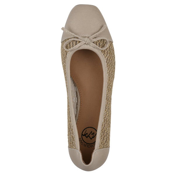 Summit By White Mountain Boco Flat - Natural Metallic Multi Raffia