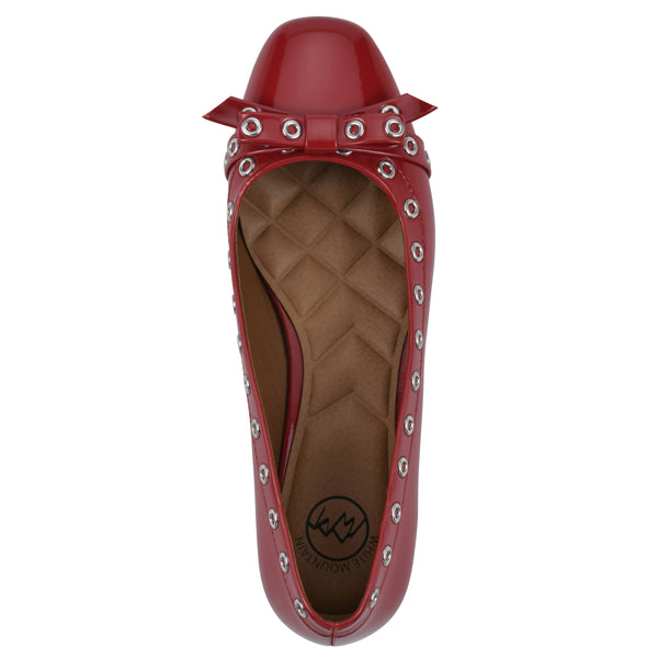 Summit By White Mountain Bodhi Flat - Cruella Red Patent