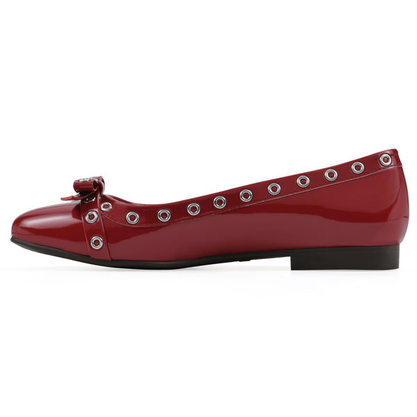 Summit By White Mountain Bodhi Flat - Cruella Red Patent