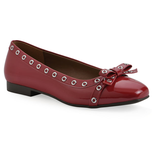 summit by white mountain Bodhi Flat - Cruella Red Patent