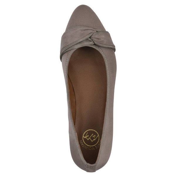 Summit By White Mountain Bordeaux Heel - Taupe Fabric