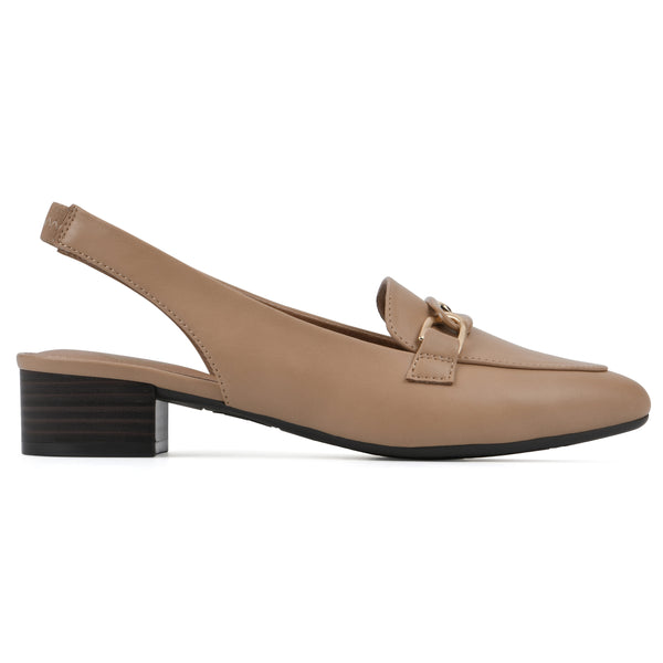 Summit By White Mountain Boreal Slingback Heel - Nude Faux Leather